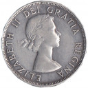CANADA dollaro in argento Canoa 1953 BB